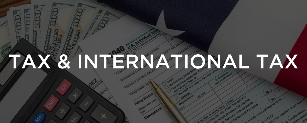 Tax and International Tax Header Image