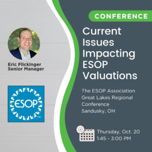 Eric Flickinger Fall Conference 2022 - ESOP Valuations